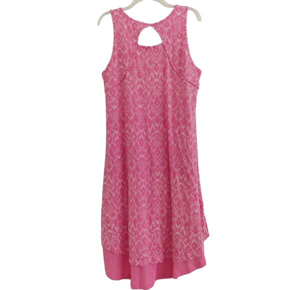 Mod-O-Doc Pink Burnout Jersey Keyhole Sleeveless Midi Dress Like New Size XL - Picture 7 of 10